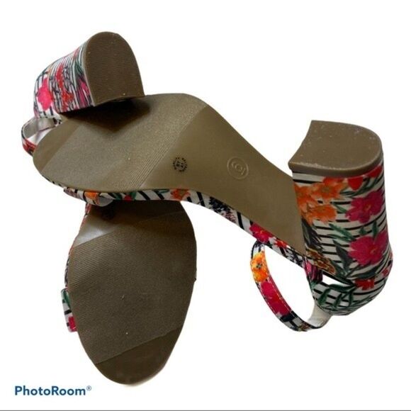 Worthington Heels Floral Striped Beckwith Size 6 - Picture 5 of 7